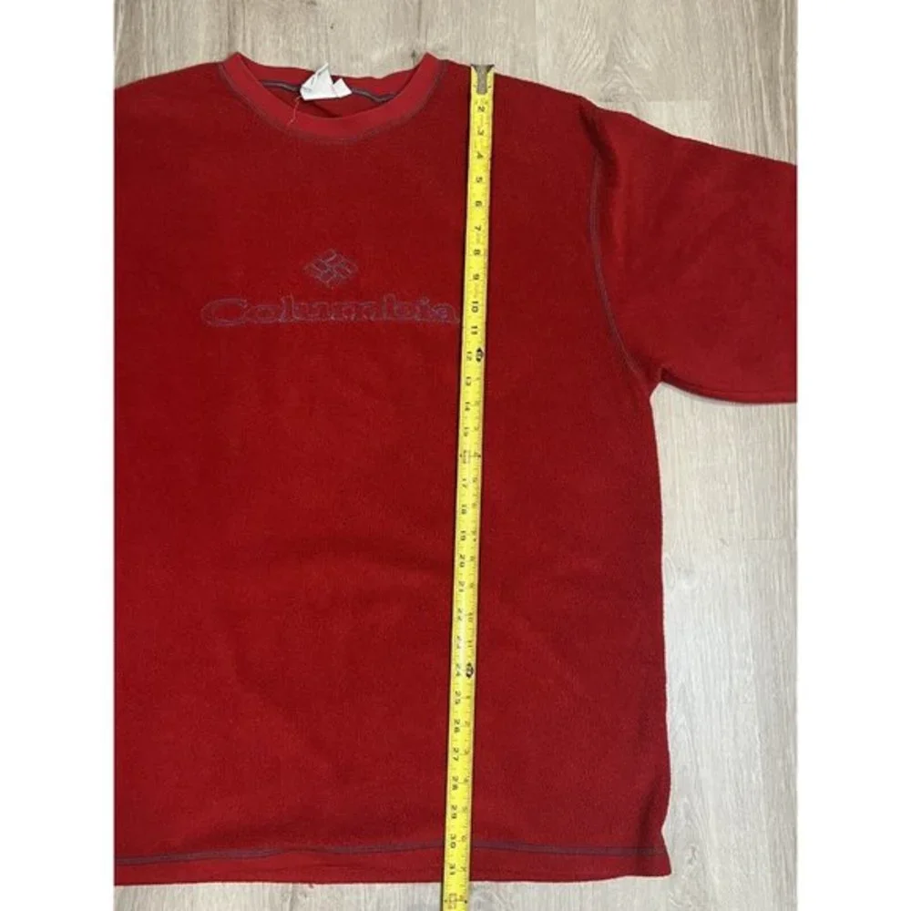 Columbia Embroidered Logo Fleece Pullover Sweater Vtg 90s Made in‎ Canada